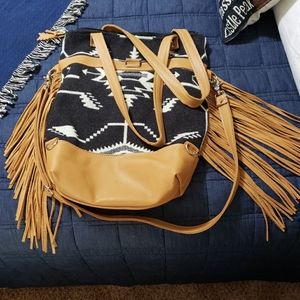 Pendleton and Leather Bag